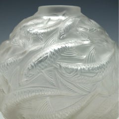Rene Lalique Oleron Vase Marcilhac No. 1008