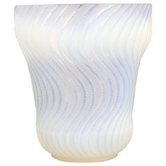 René Lalique Opalescent Actinia Vase, Design 1934