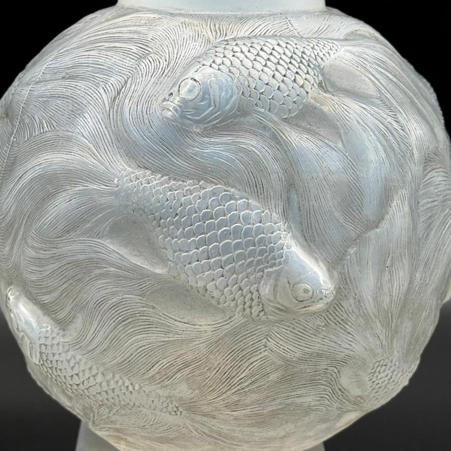 lalique fish vase