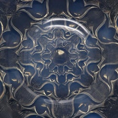 Rene Lalique Opalescent Glass Campanules Plate