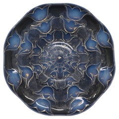 Rene Lalique Opalescent Glass Campanules Plate