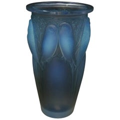 Rene Lalique Opalescent Glass 'Ceylan' Vase