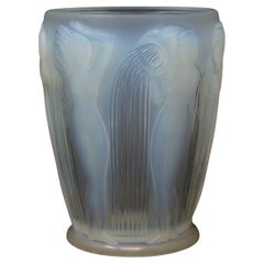 Rene Lalique Opalescent Glass Danaides Vase