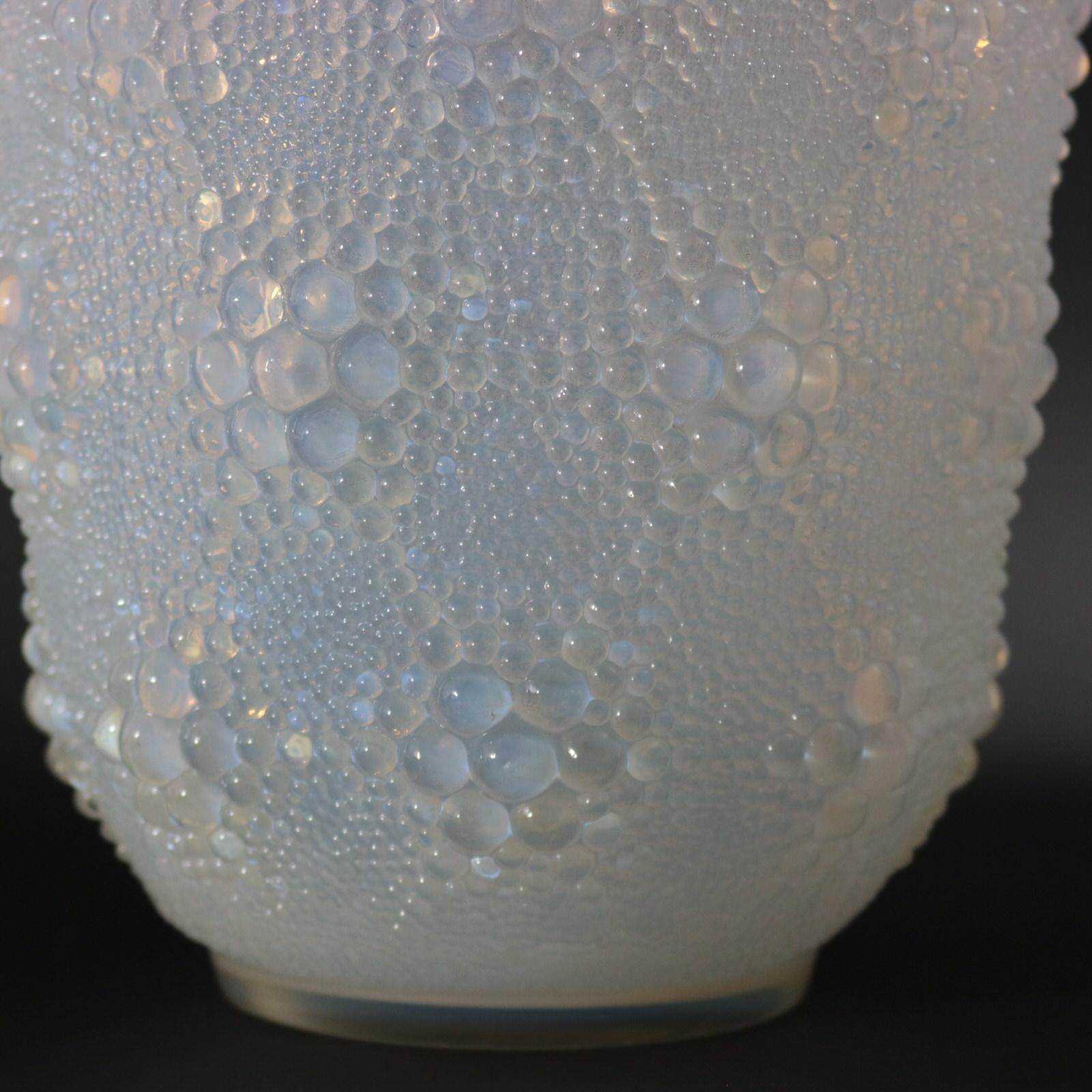 Rene Lalique Opalescent Glass 'Davos' Vase 2