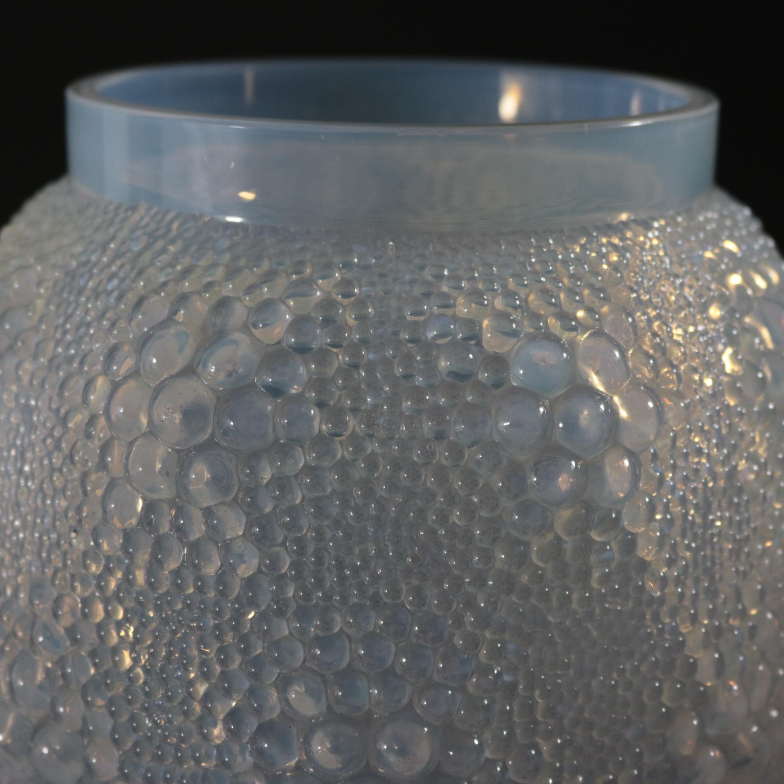 Rene Lalique Opalescent Glass 'Davos' Vase 3