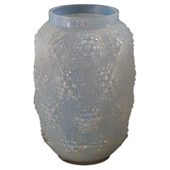 Rene Lalique Opalescent Glass 'Davos' Vase