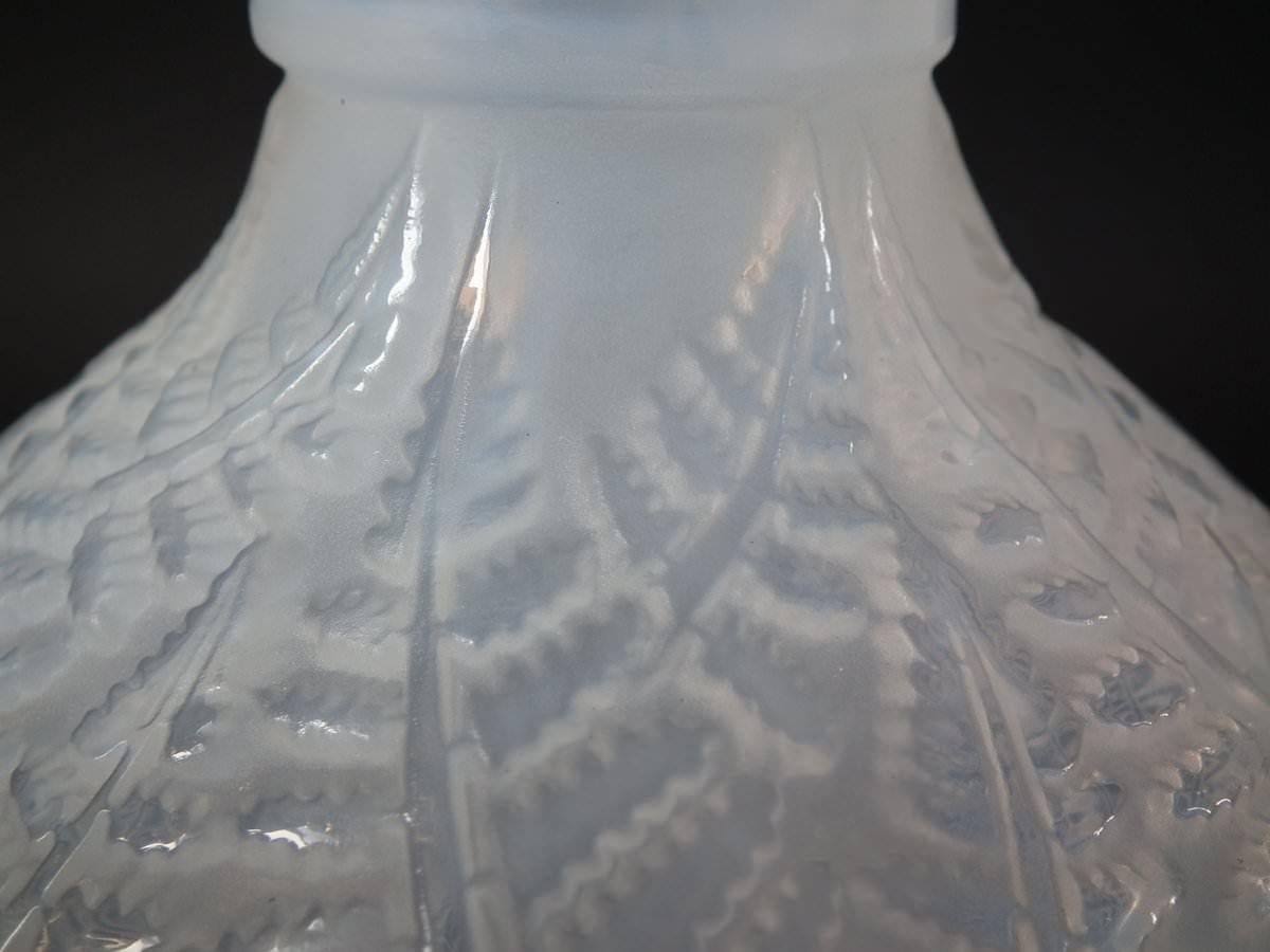 Pressed René Lalique Opalescent Glass 'Espalion' Vase