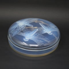 Boîte « Libellules » en verre opalescent Rene Lalique