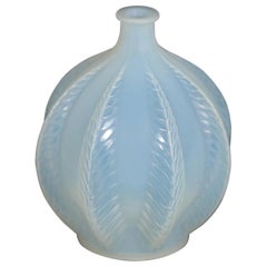 Rene Lalique Opalescent Glass 'Malines' Vase