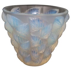 Rene Lalique Opalescent Glass Moissac Vase