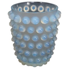 René Lalique Opalescent Glass Mossi Vase