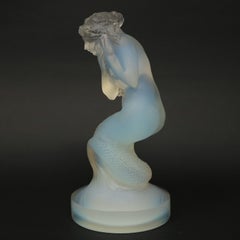 Rene Lalique Opalescent Glass 'Naiade' Statuette