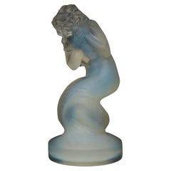 Antique Rene Lalique Opalescent Glass 'Naiade' Statuette