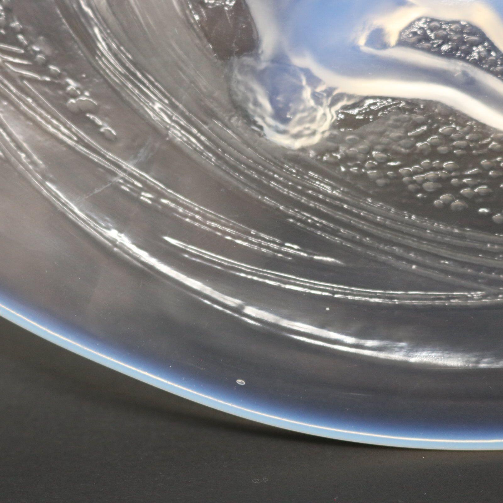 Rene Lalique Opalescent Glas Ondines Teller im Angebot 7