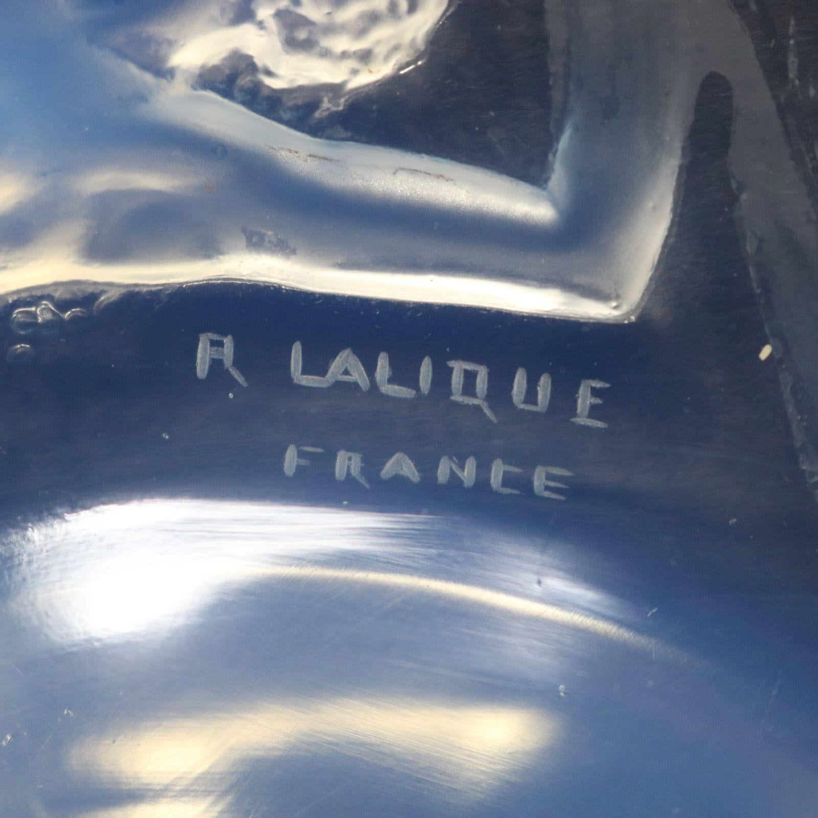 Rene Lalique Opalescent Glas Ondines Teller im Angebot 5