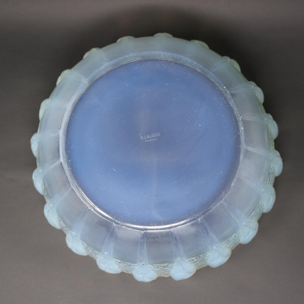 Bol Perruches en verre opalescent Rene Lalique en vente 5