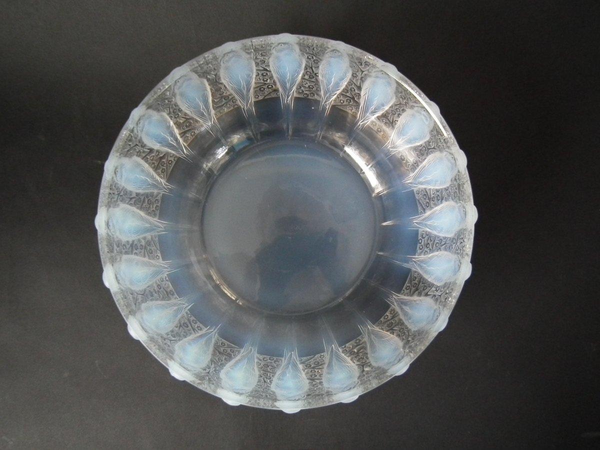 Art Deco Rene Lalique Opalescent Glass 'Perruches' Bowl