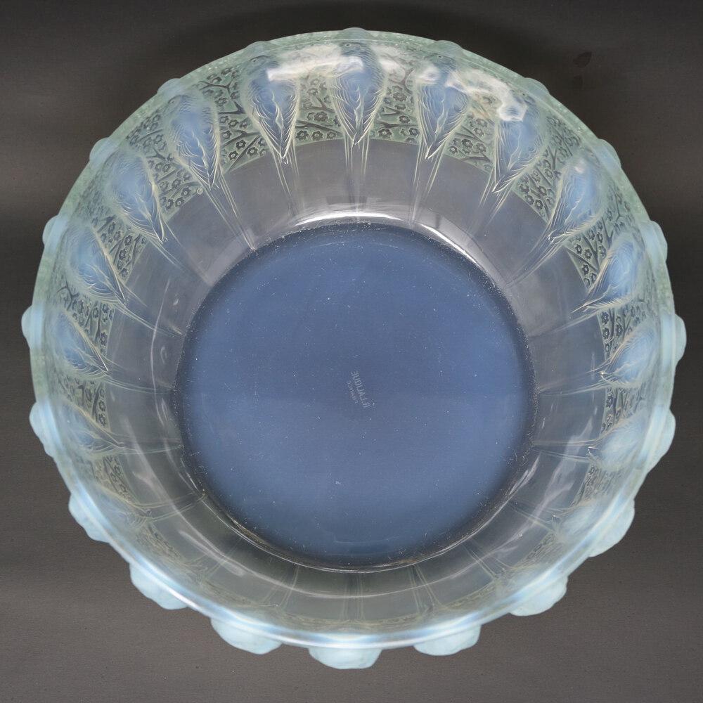Bol Perruches en verre opalescent Rene Lalique en vente 4