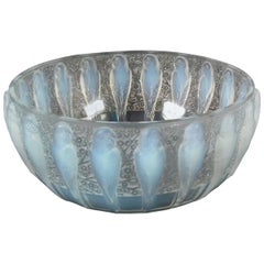 Rene Lalique Opalescent Glass 'Perruches' Bowl