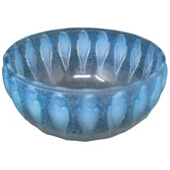 Rene Lalique Opalescent Glass 'Perruches' Bowl