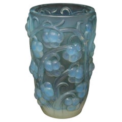 Rene Lalique Opalescent Glass 'Raisins' Vase
