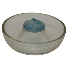 Rene Lalique Opalescent Glass 'Serpent' Round Ashtray