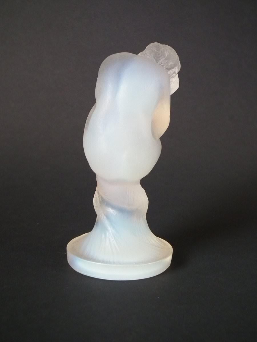 French Rene Lalique Opalescent Glass 'Sirene' Statuette