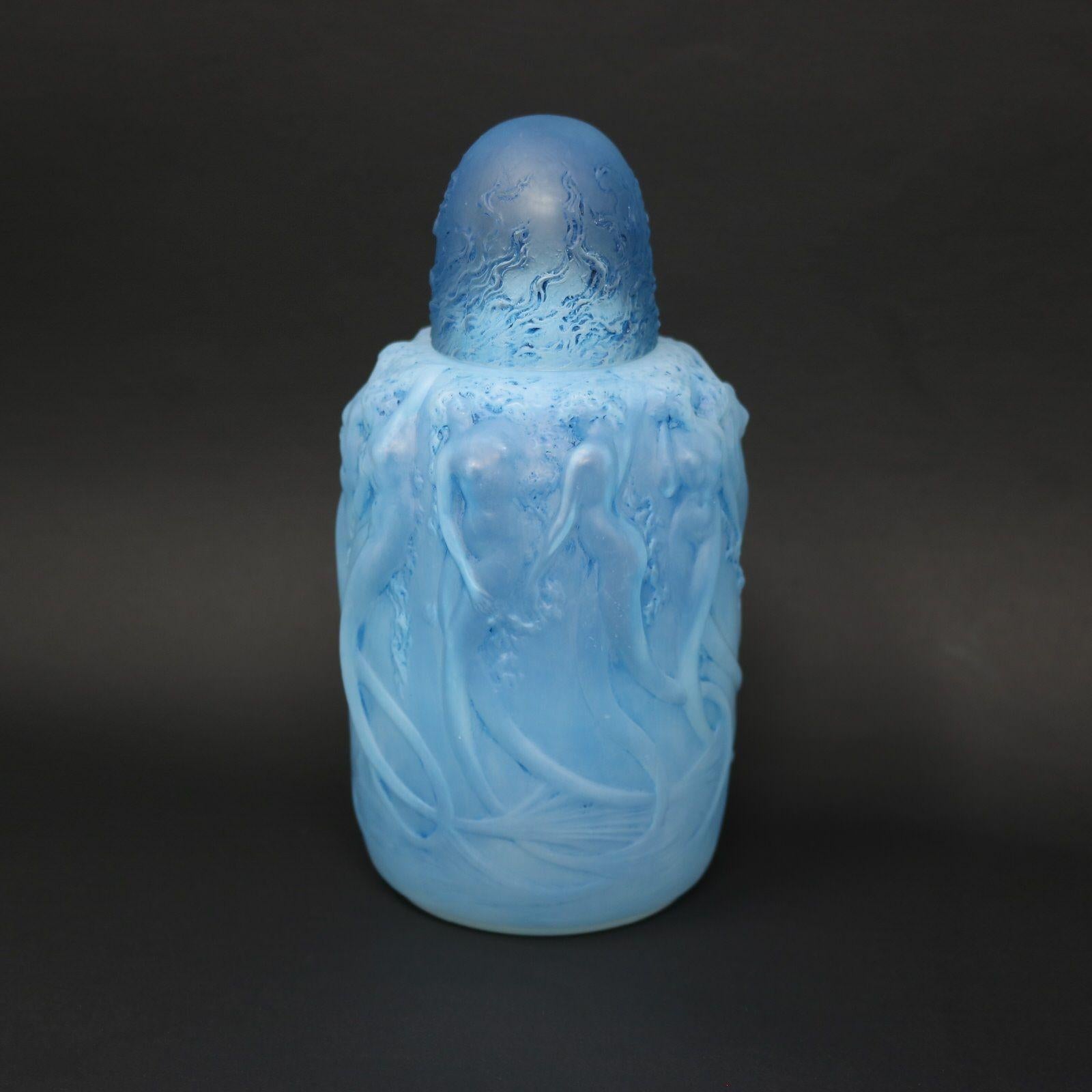Bruciaincenso Sirenes in vetro opalescente di Rene Lalique In condizioni buone in vendita a Chelmsford, Essex