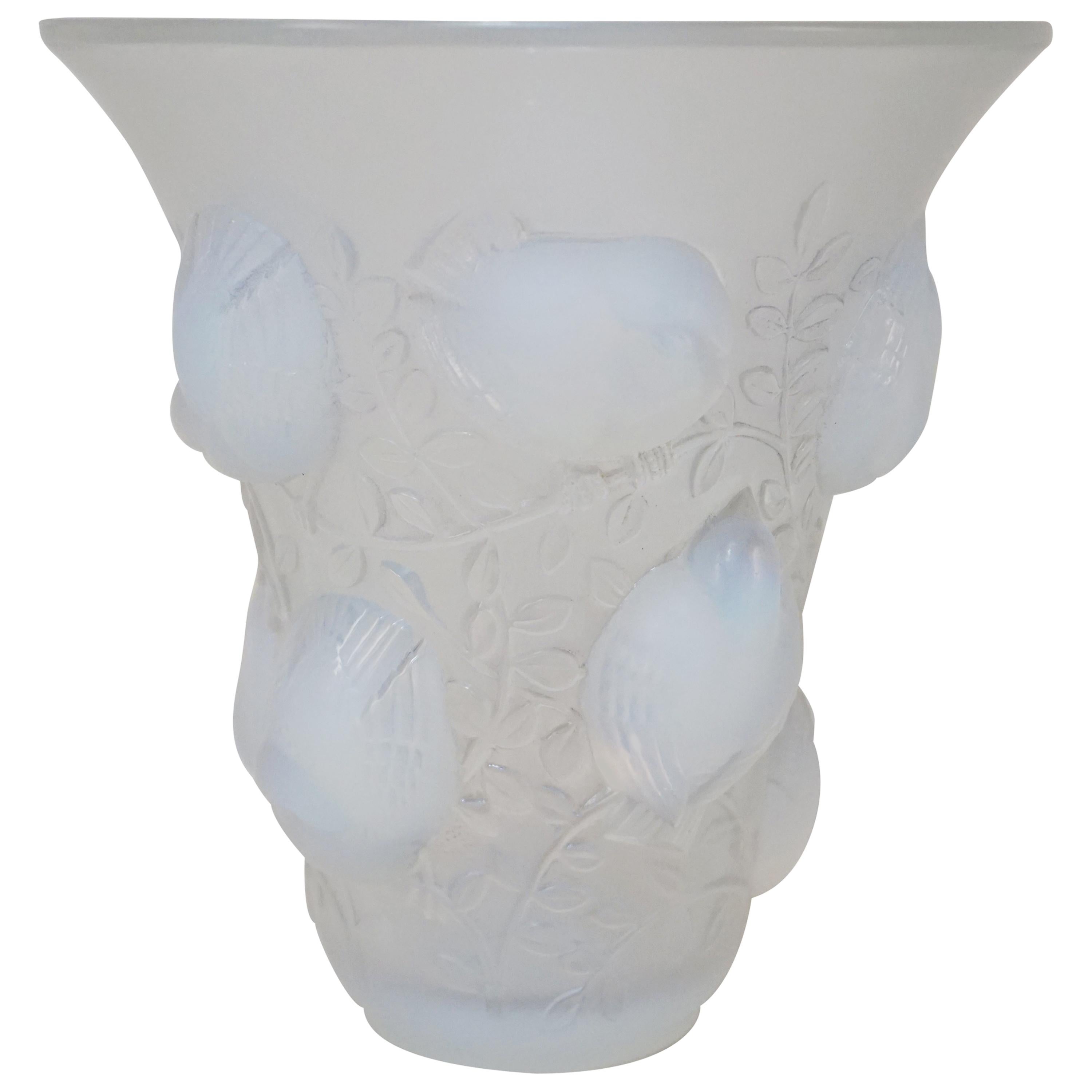 Rene Lalique Opalescent Glass Vase