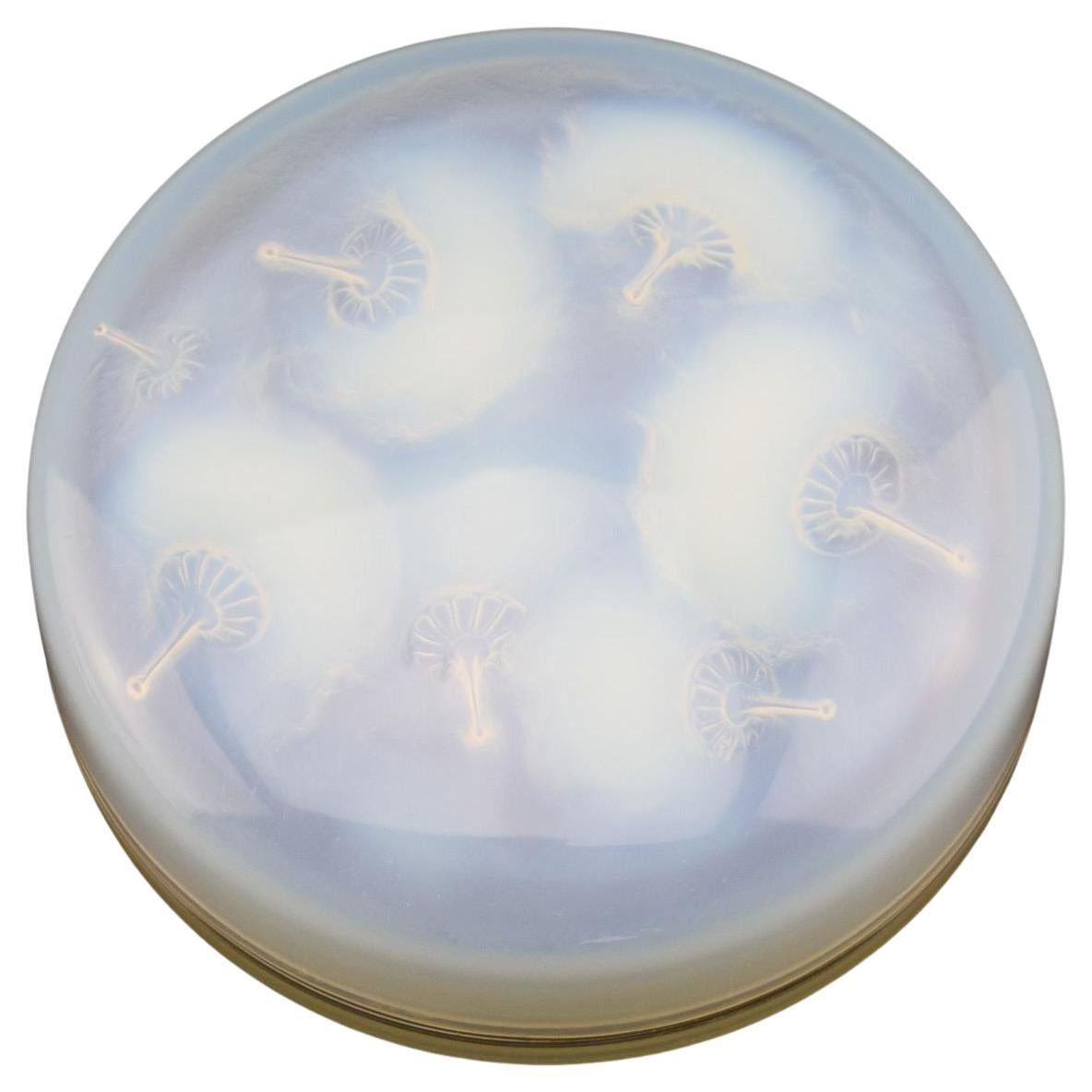 Caja Houppes opalescente René Lalique C1921 en venta