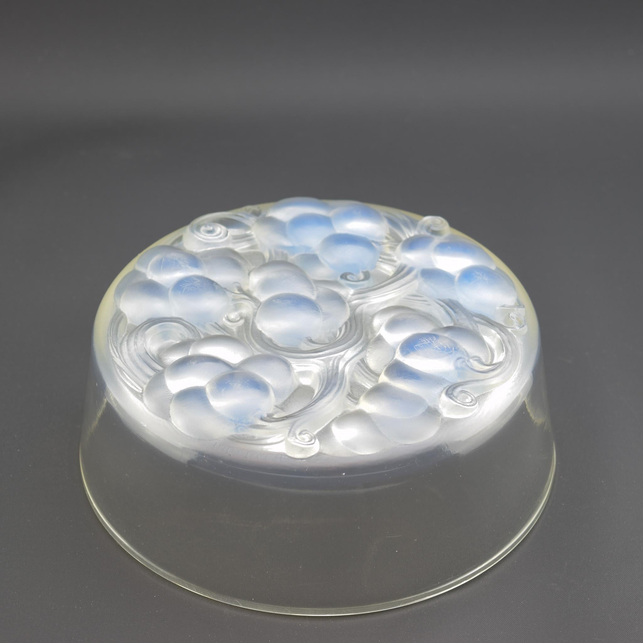 Molded Rene Lalique opalescent Marienthal Confiturier ( jam pot) C1924