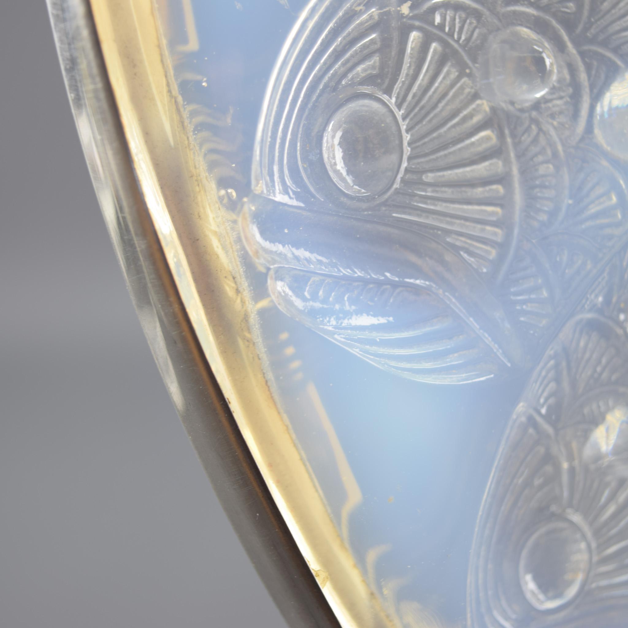 Rene Lalique Opalescent Roscoff Coupe Ouverte In condizioni buone in vendita a Devon, GB