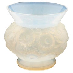 Rene Lalique Opalescent Soucis Vase Designed, 1937