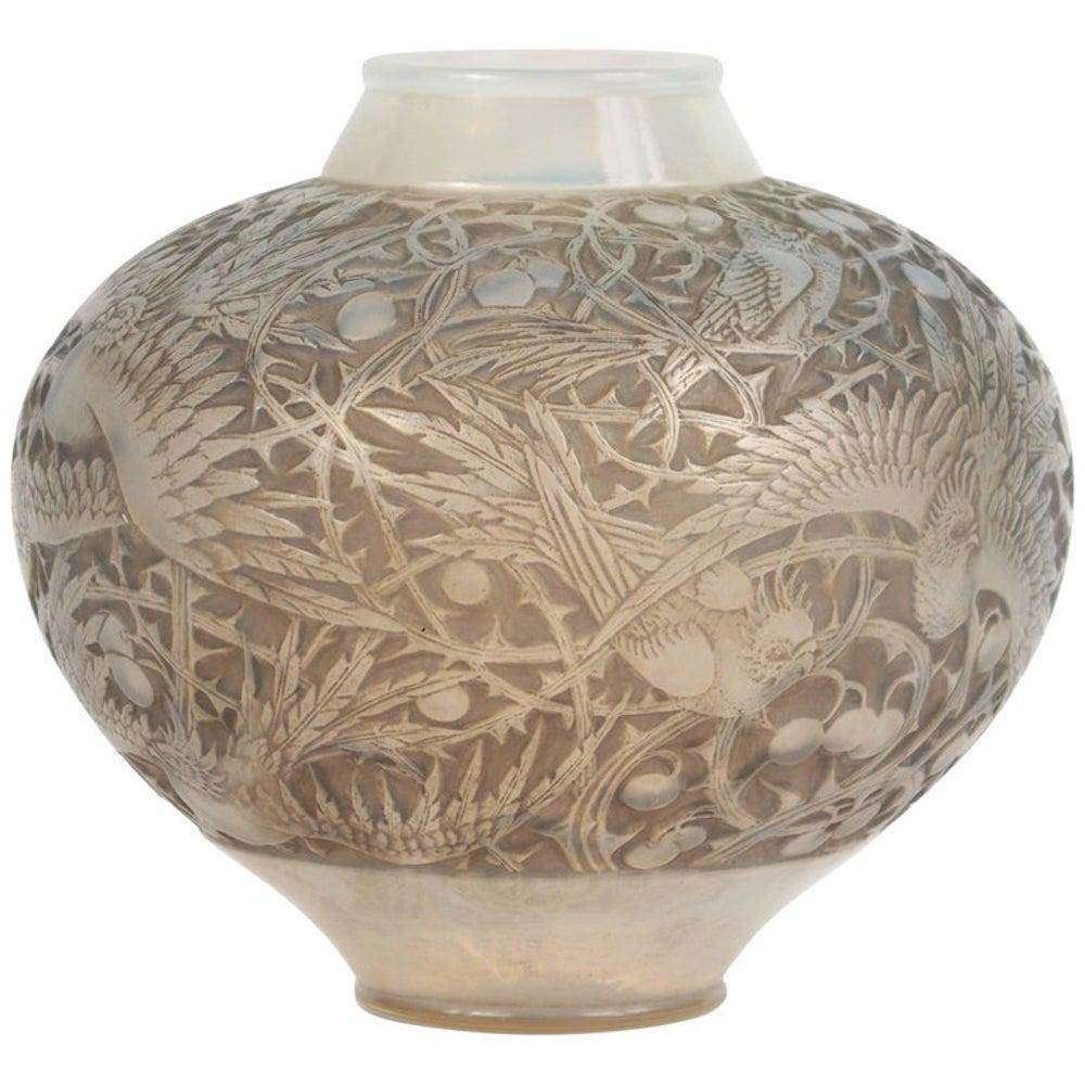 French René Lalique Opalescent Vase 