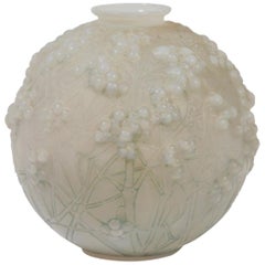 Rene Lalique Opalescent Vase Druide
