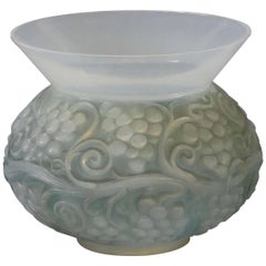 Rene Lalique Opalescent Vase Fontainebleau