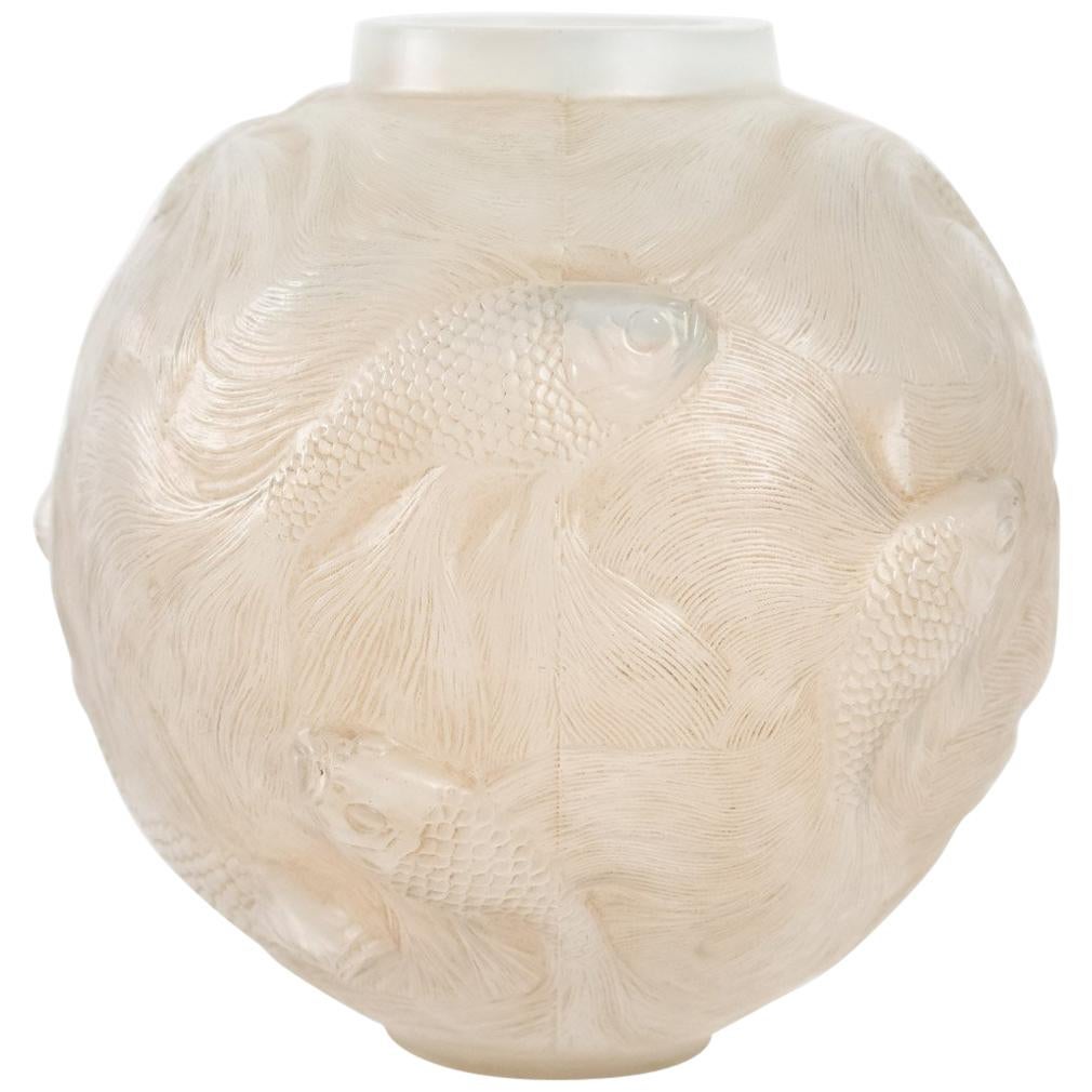 René Lalique Opalescent Vase Formose