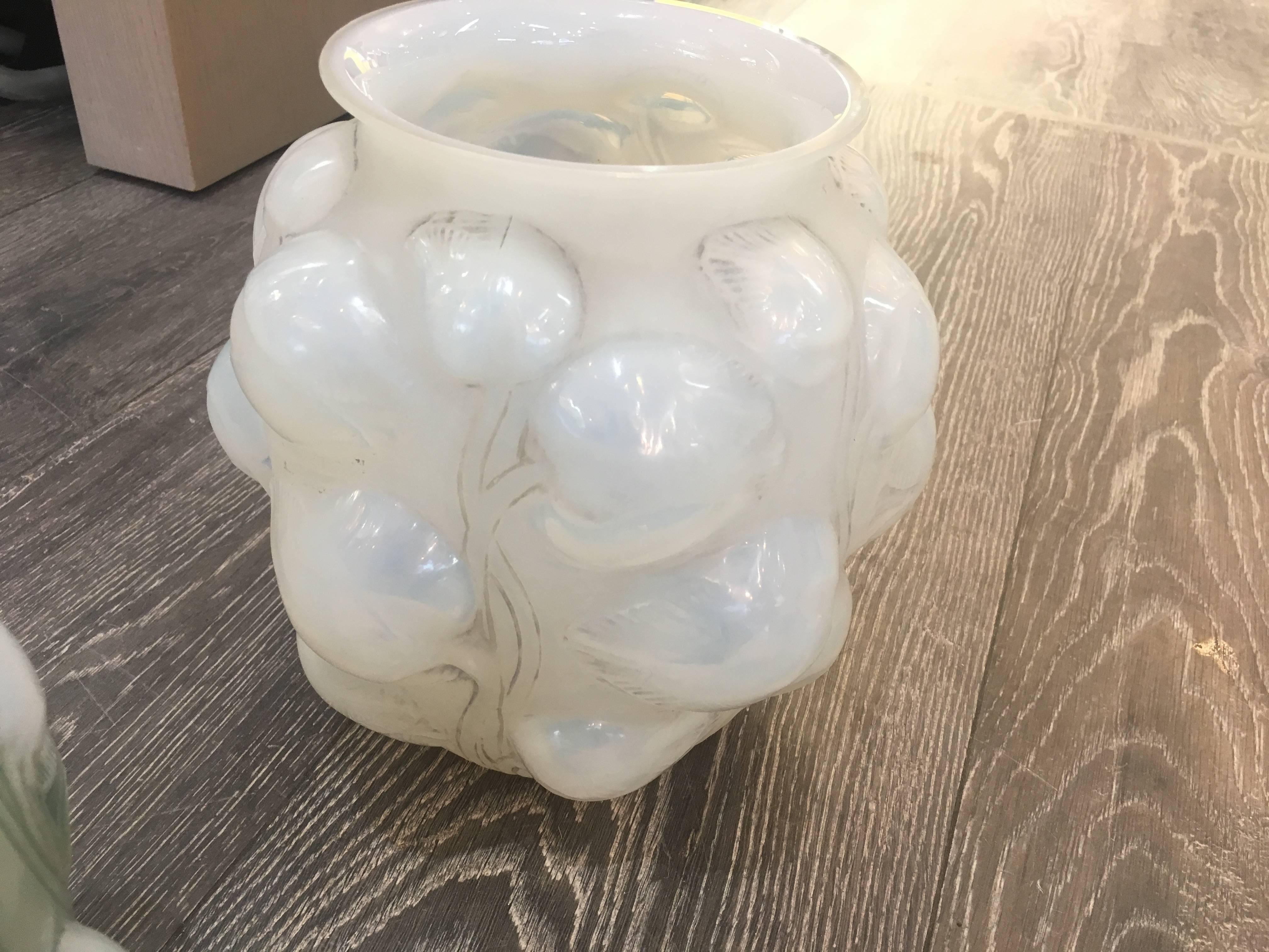 Early 20th Century René Lalique Opalescent Vase 