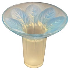 Rene Lalique Opalescent Vase "Violettes"