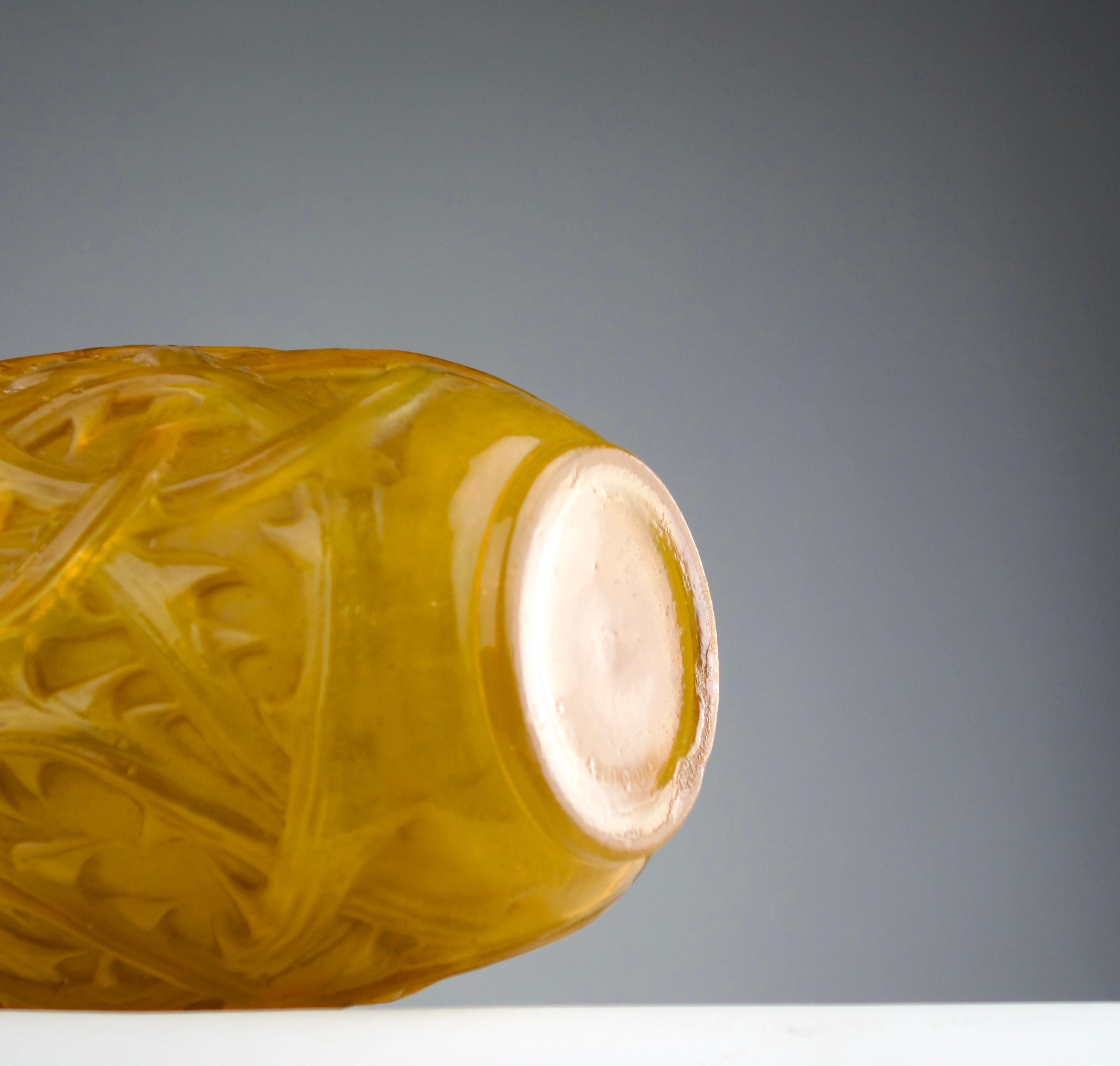 Rene Lalique, Jarrón Espina de Naranja, Francia años 20 Art Nouveau/Art Déco principios del siglo XX en venta