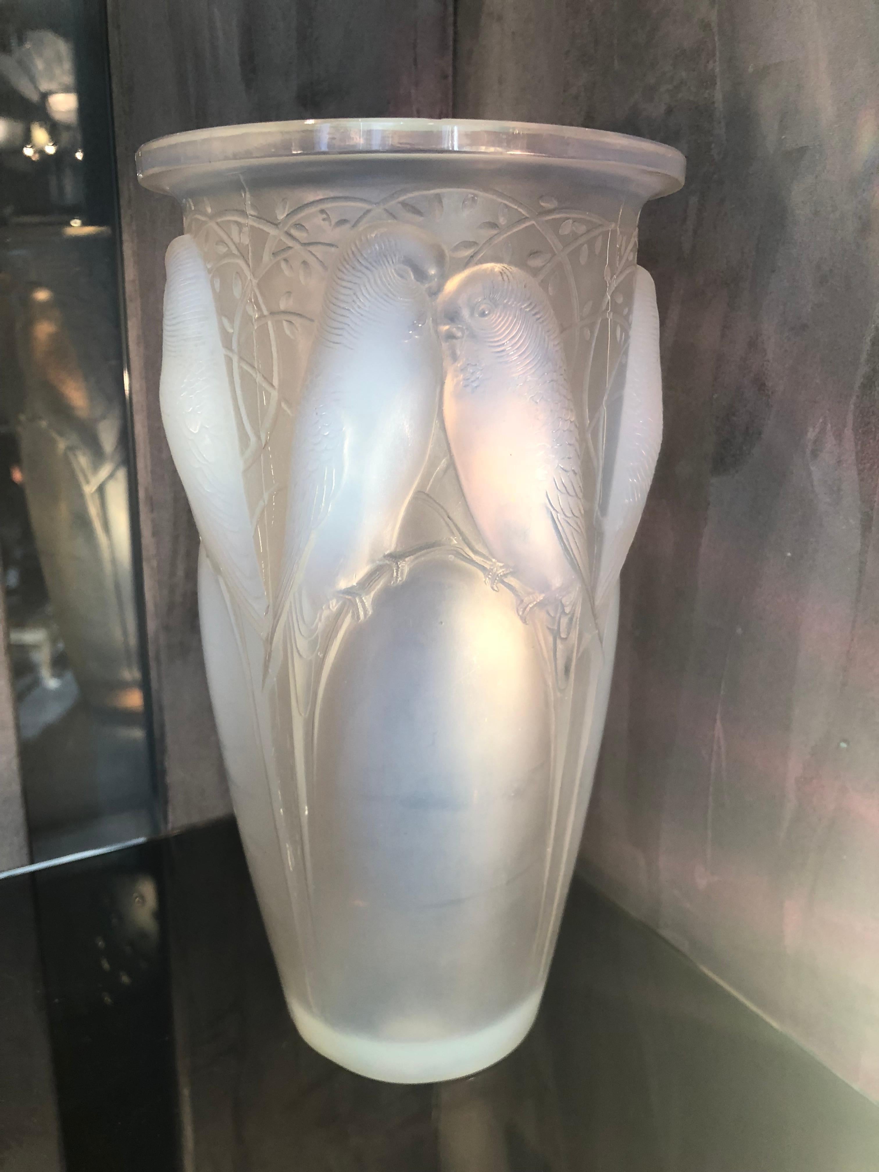 René Lalique, Pair of Opalescent 