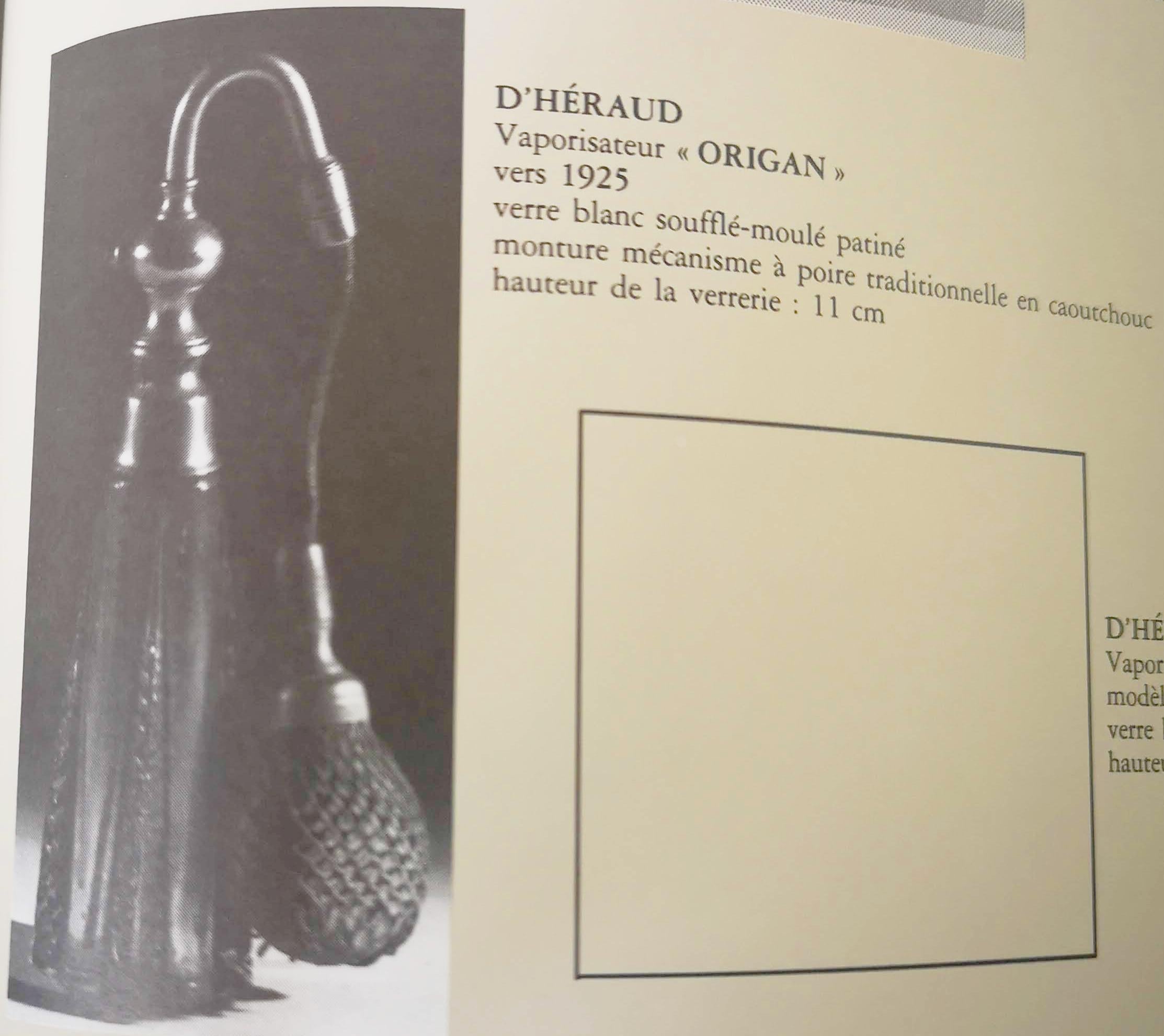 Gilt René Lalique Perfume Bottle Atomizer Origan For Sale