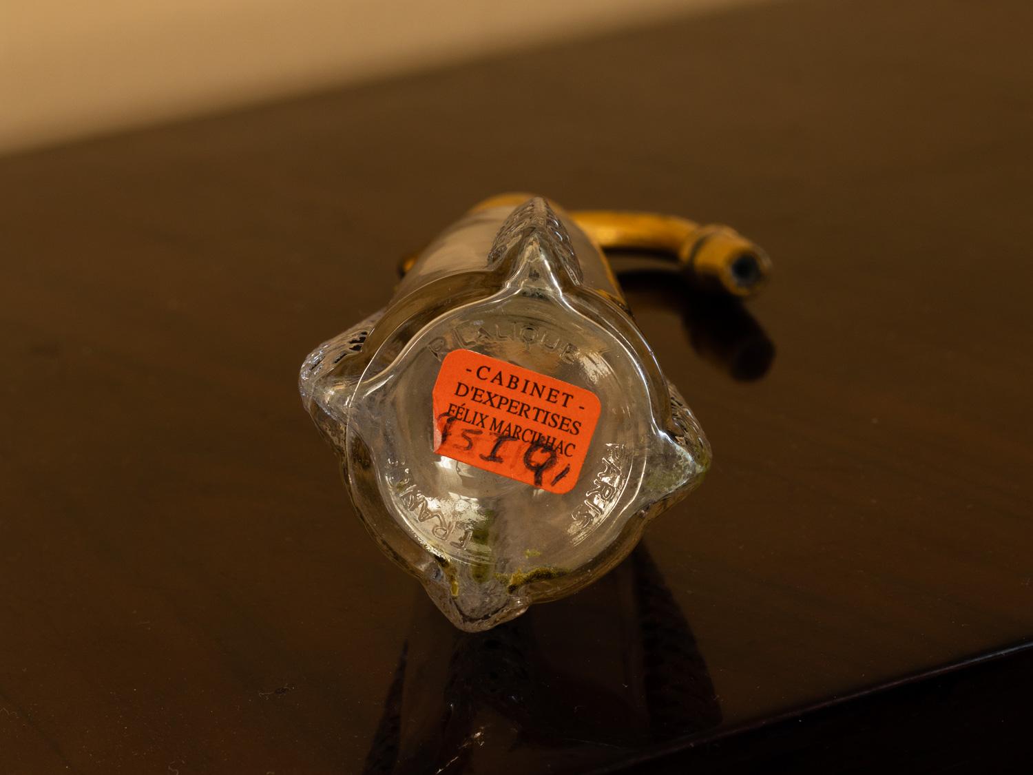 Francese Bottiglia di profumo René Lalique Atomizzatore Origano in vendita