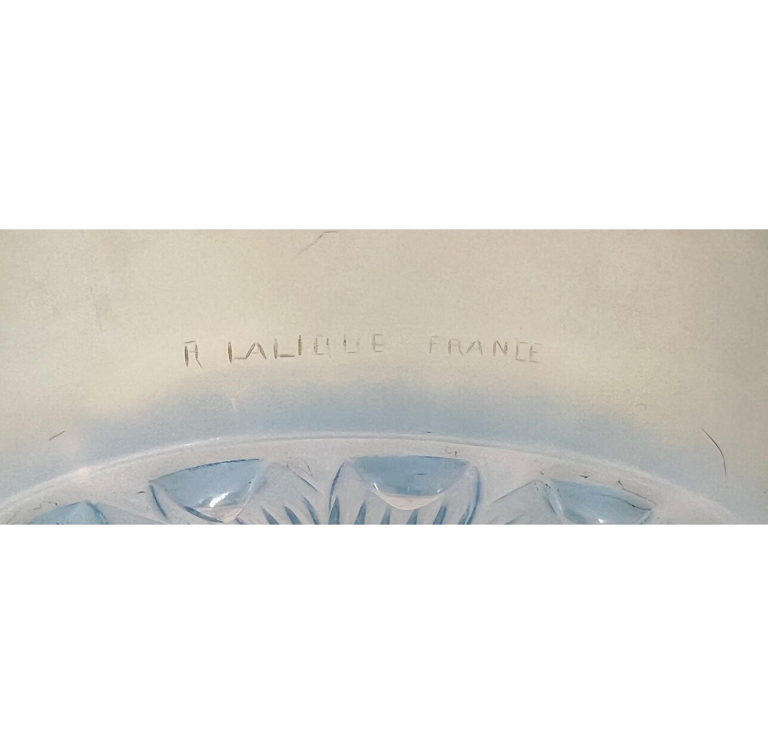 Glass Rene Lalique Phalènes Bowl, Circa 1929 For Sale