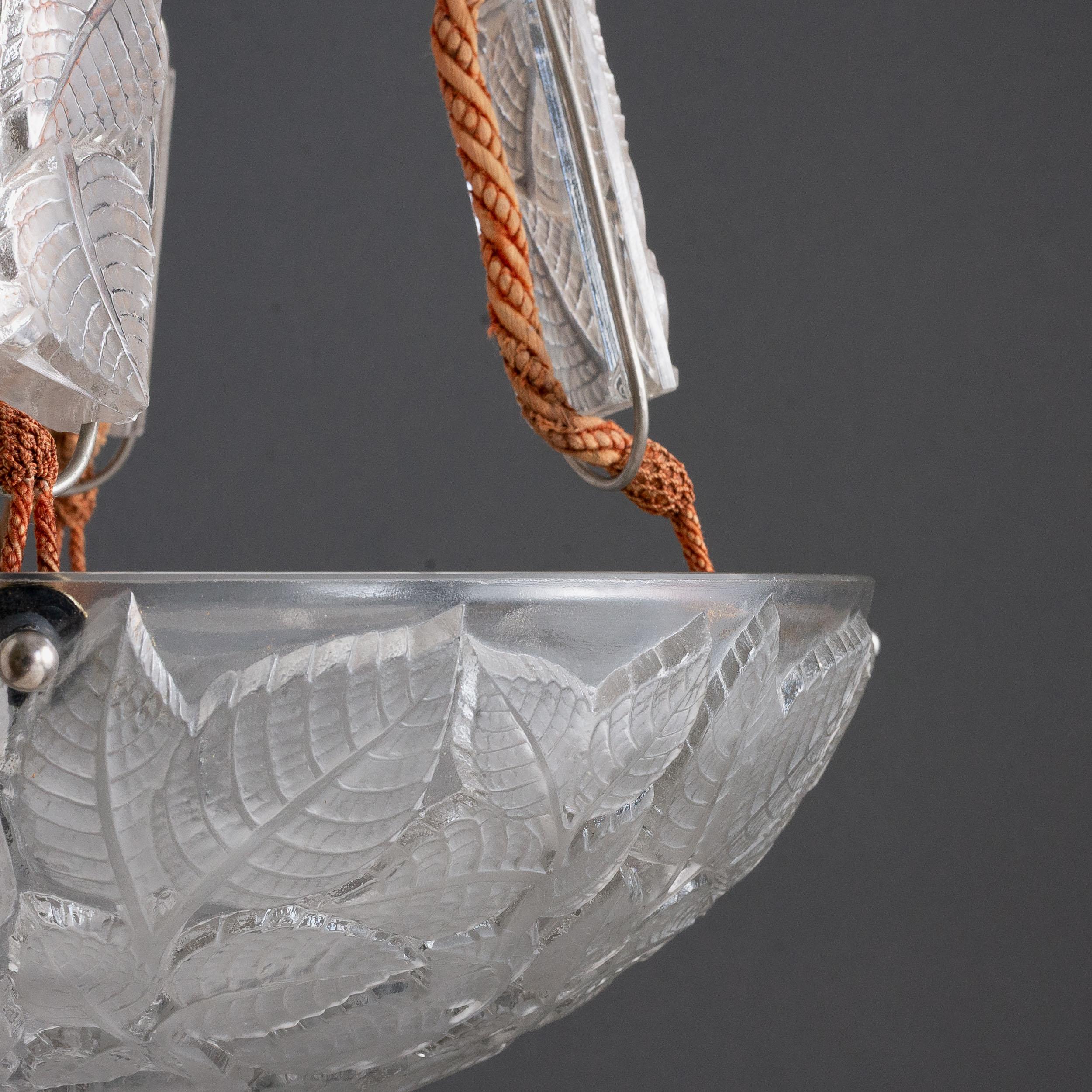 Early 20th Century Rene Lalique Plafonnier For Sale