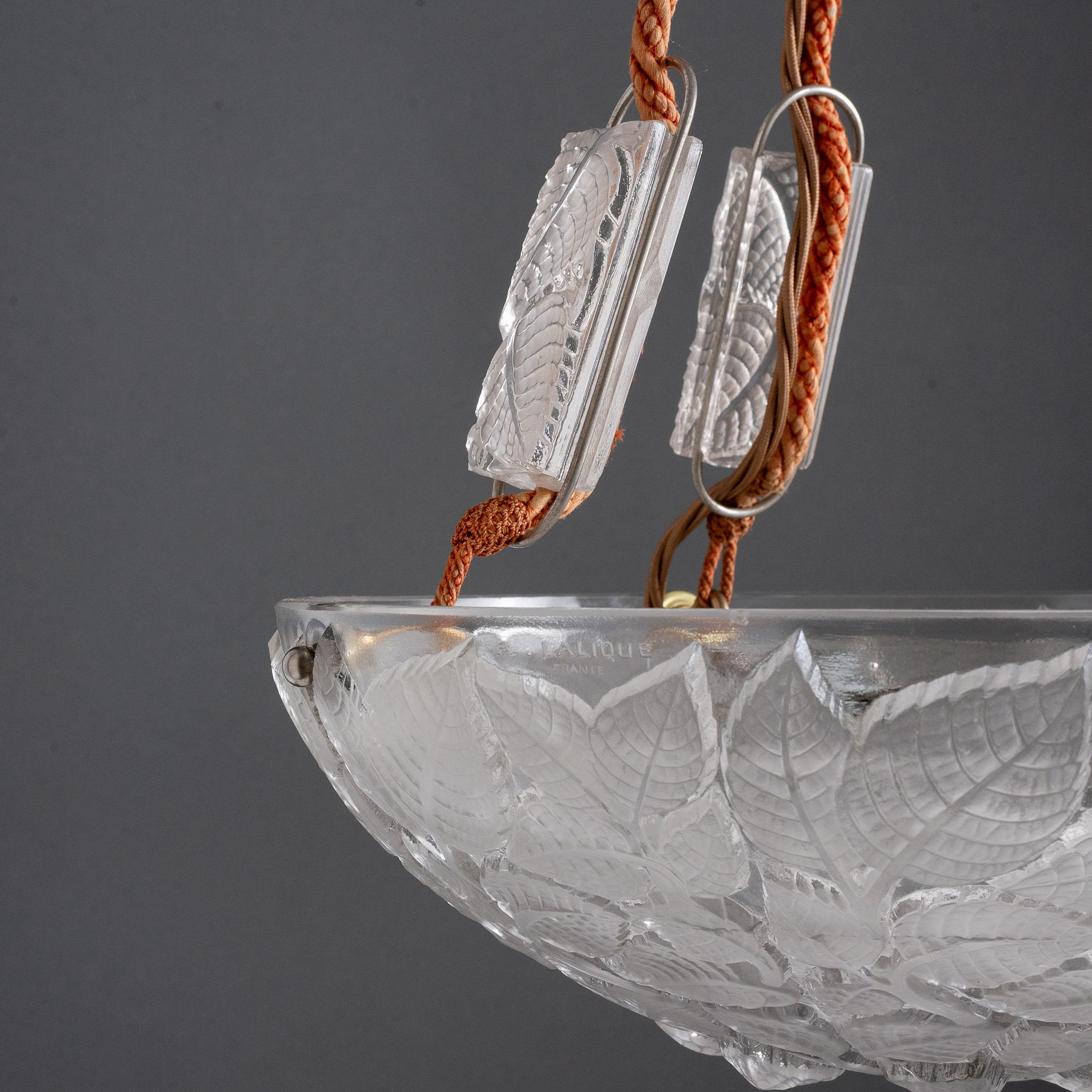 Rene Lalique Plafonnier For Sale 1