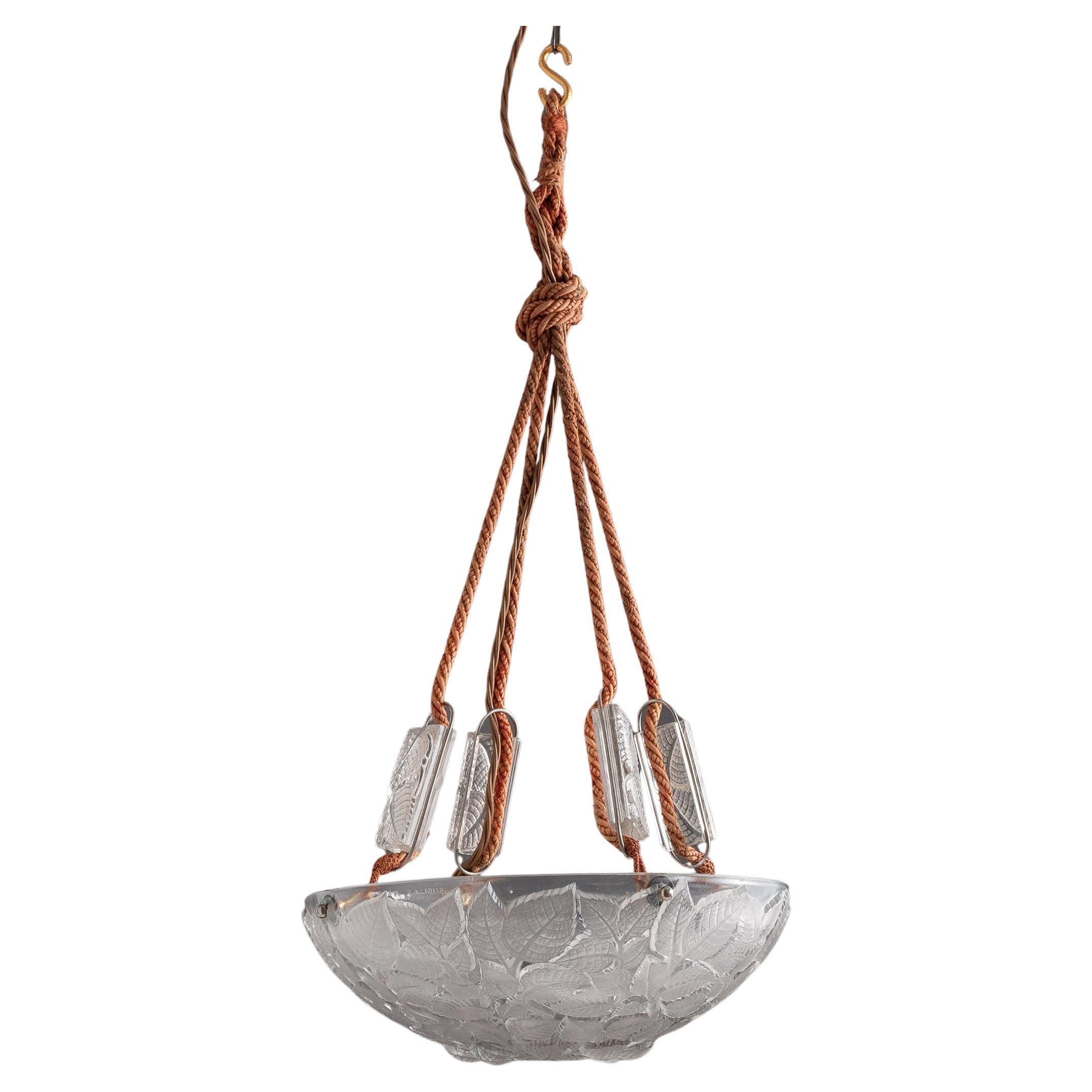 Rene Lalique Plafonnier For Sale
