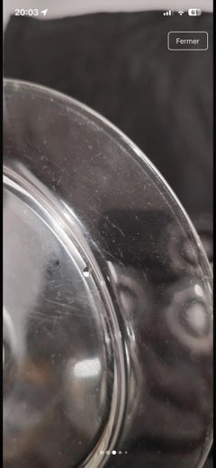 Rene Lalique plate Brunch Dessert Glass model Guebwiller ART DÉCO , France 1926