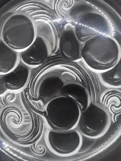 Rene Lalique plate Brunch Dessert Glass model Marienthal ART DÉCO , France 1927