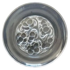 Rene Lalique plate Brunch Dessert Glass model Marienthal ART DÉCO , France 1927